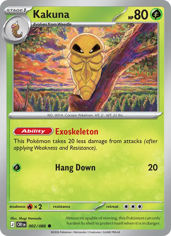 Kakuna, Pokémon card