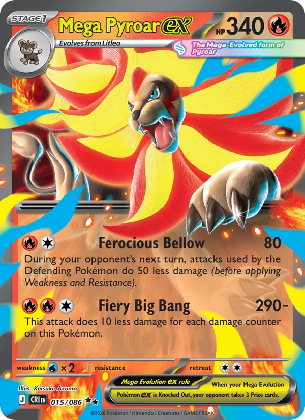 Mega Pyroar ex, Pokémon card