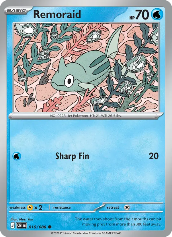 Remoraid, Pokémon card