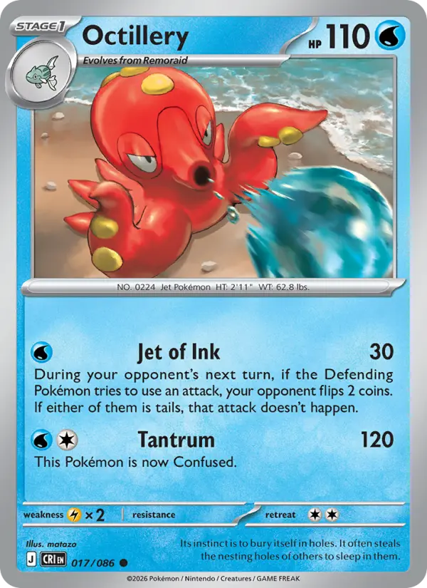 Octillery, Pokémon card