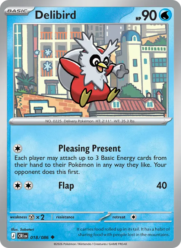 Delibird, Pokémon card