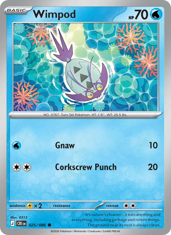 Wimpod, Pokémon card
