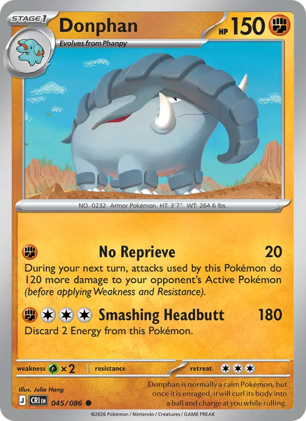 Donphan, Pokémon card