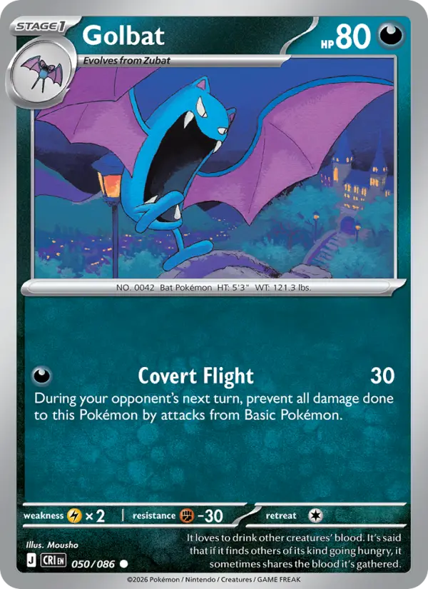 Golbat, Pokémon card