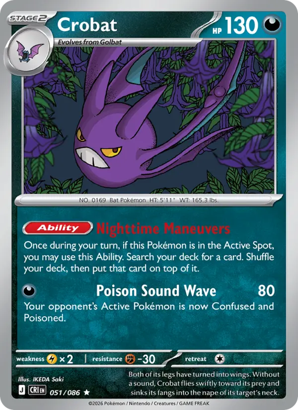 Crobat, Pokémon card