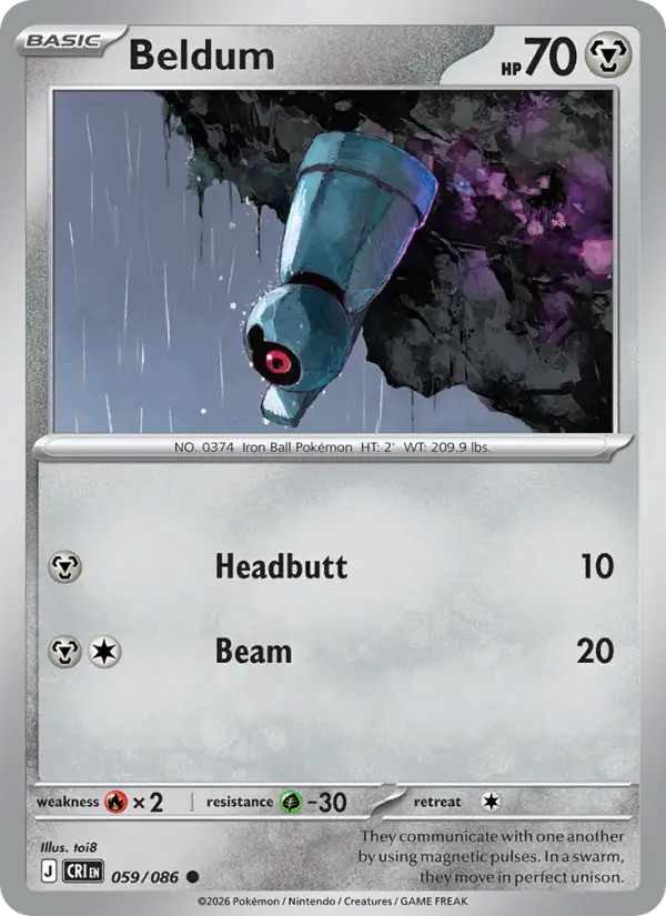 Beldum, Pokémon card