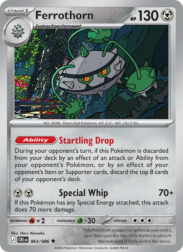 Ferrothorn, Pokémon card