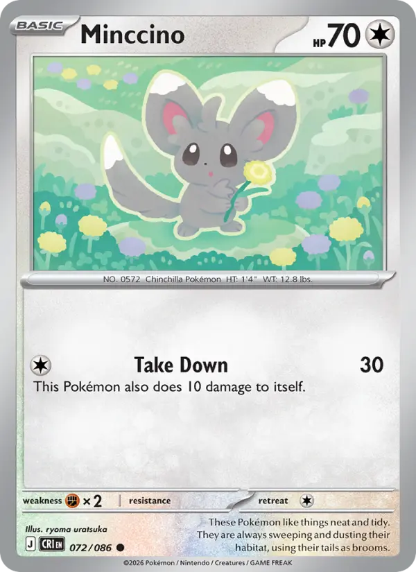 Minccino, Pokémon card