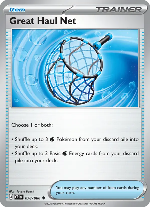 Great Haul Net, Pokémon card