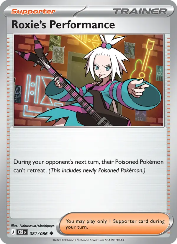 Roxie's Performance, Pokémon card