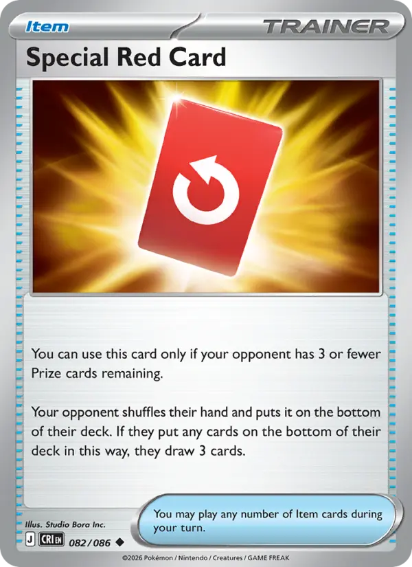 Special Red Card, Pokémon card