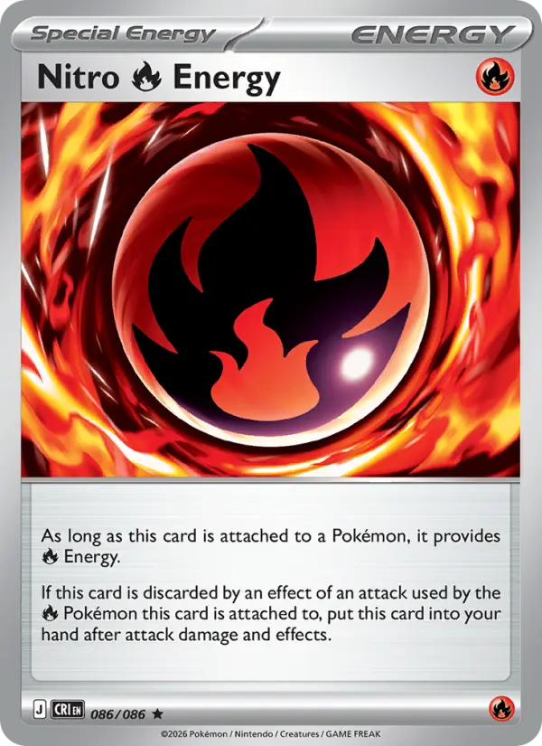 Nitro Fire Energy, Pokémon card
