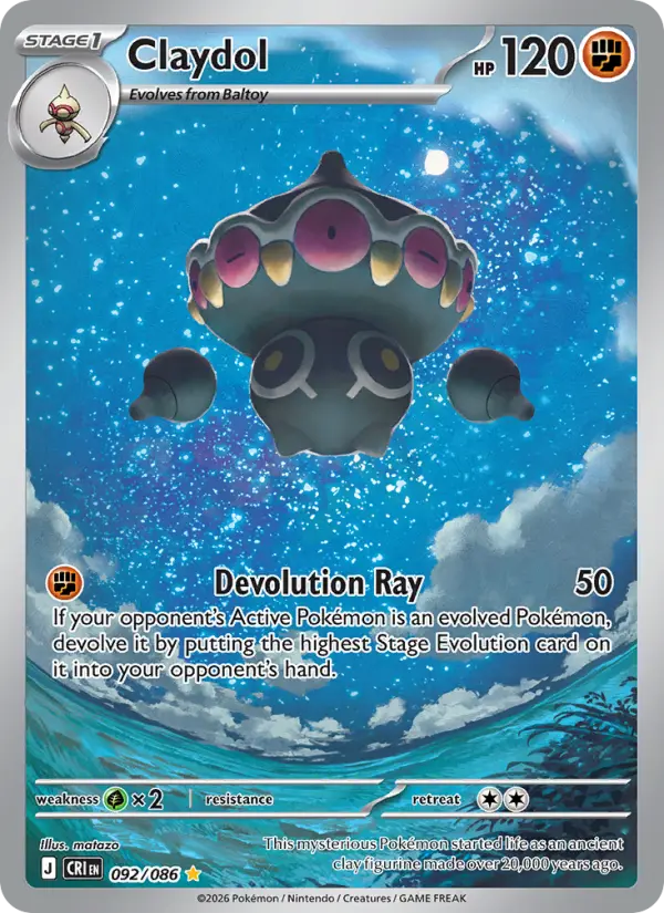 Claydol, Pokémon card