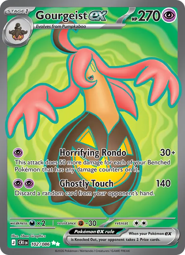 Gourgeist ex, Pokémon card