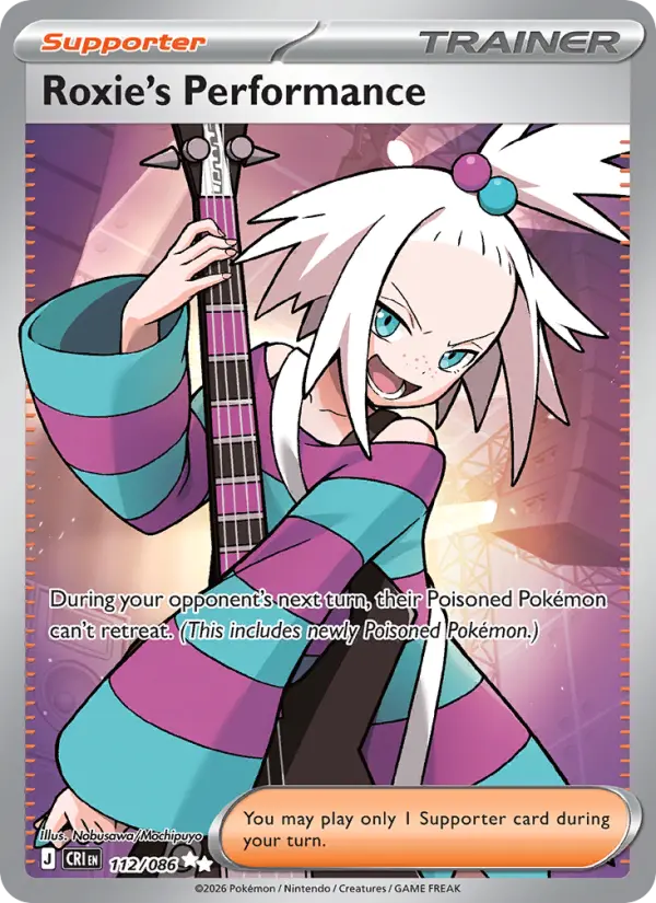 Roxie's Performance, Pokémon card
