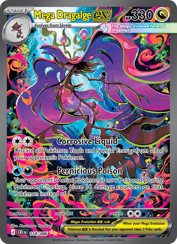 Mega Dragalge ex, Pokémon card