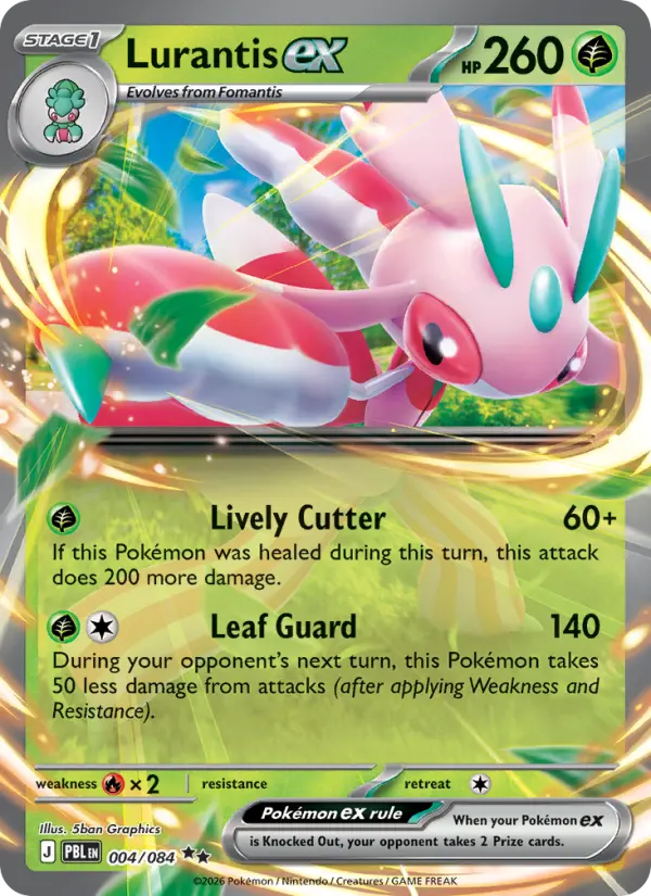 Lurantis ex, Pokémon card