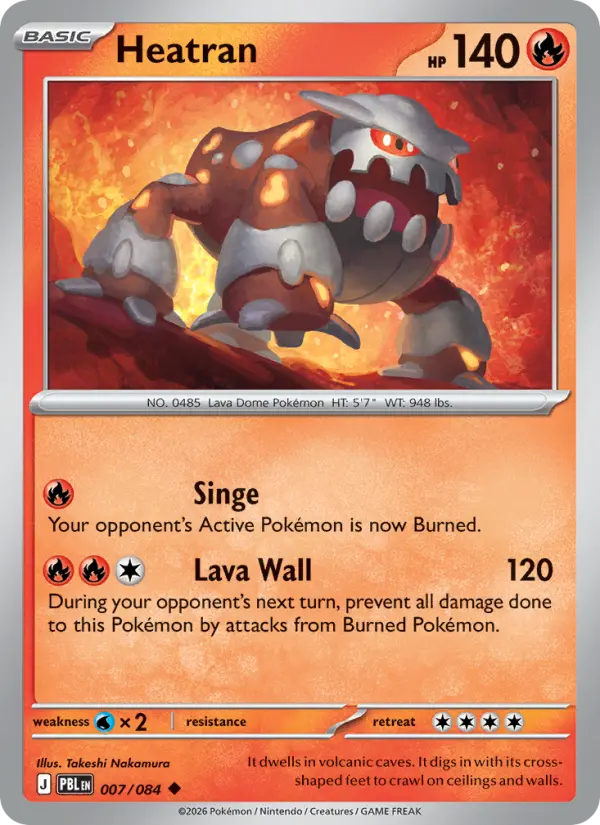 Heatran, Pokémon card