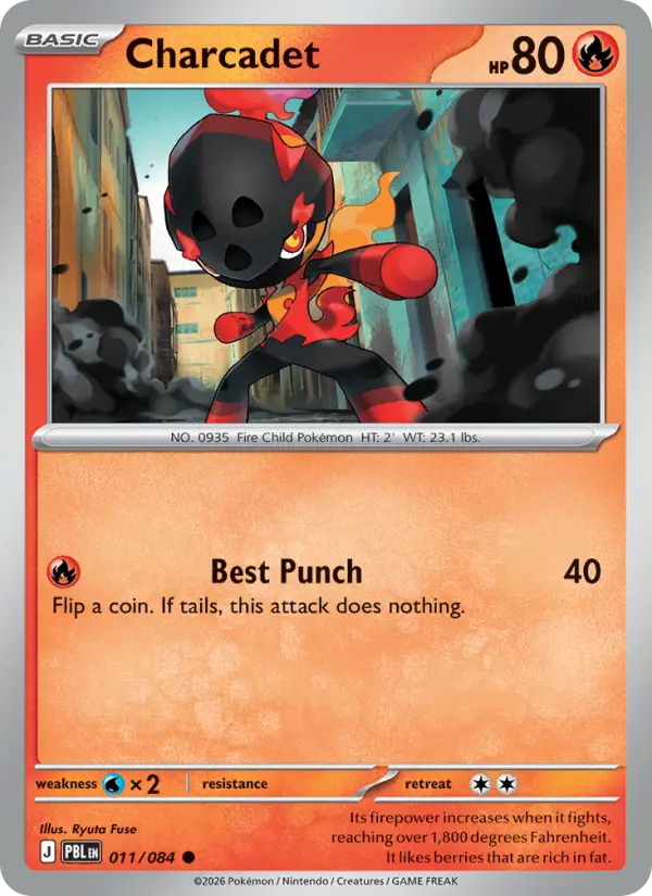 Charcadet, Pokémon card