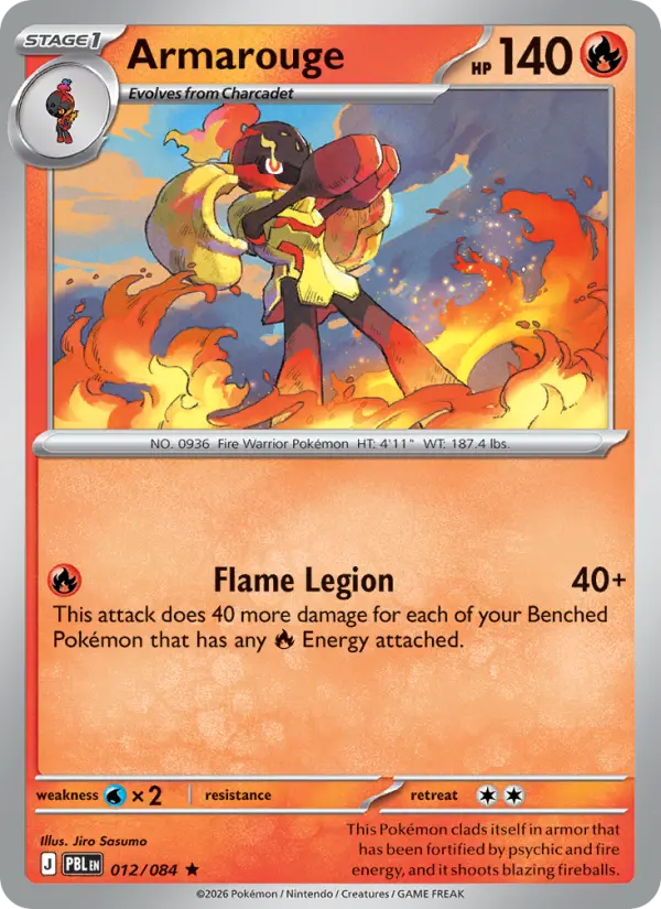 Armarouge, Pokémon card