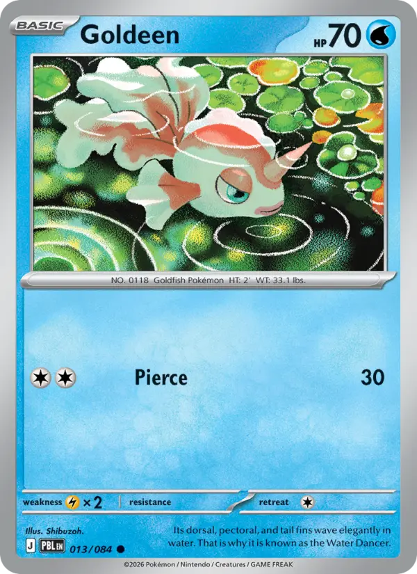 Goldeen, Pokémon card