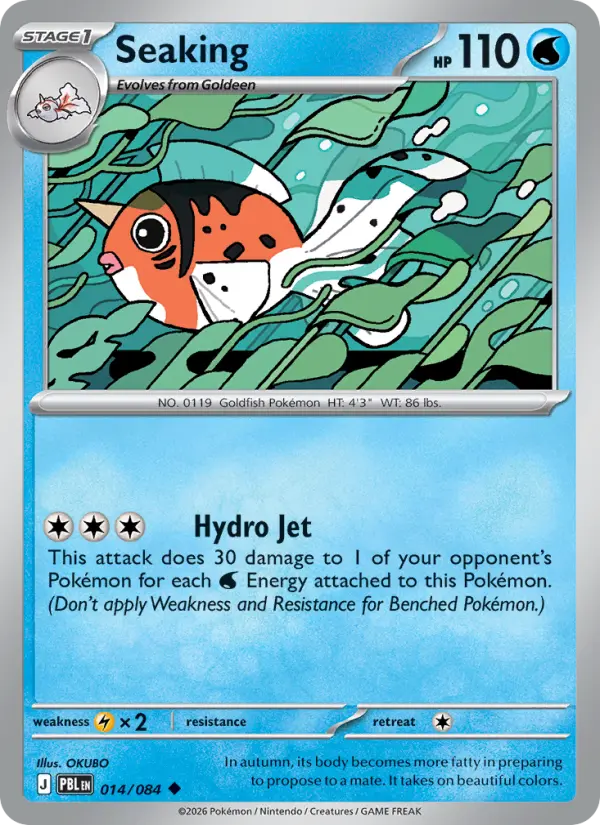 Seaking, Pokémon card