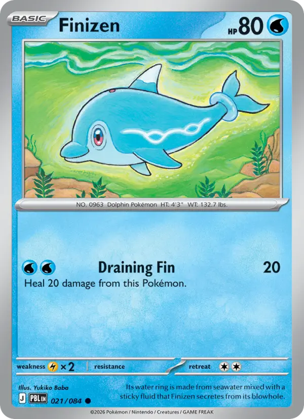 Finizen, Pokémon card