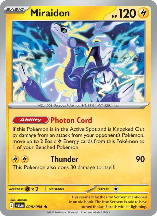 Miraidon, Pokémon card