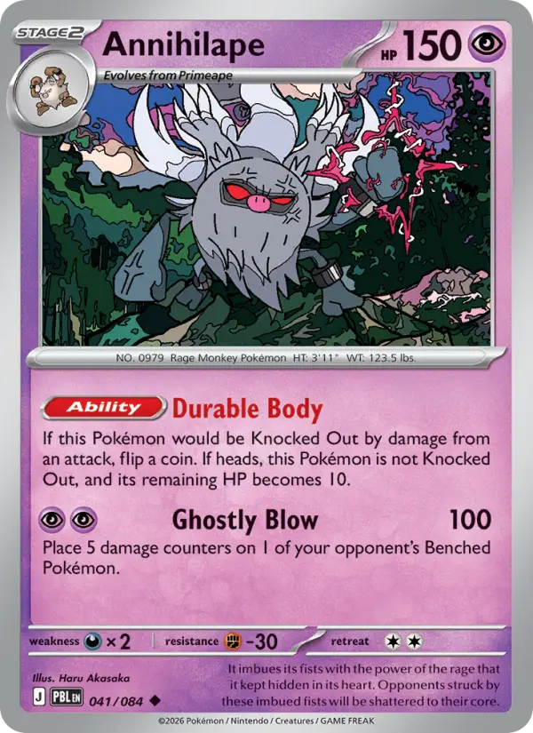 Annihilape, Pokémon card