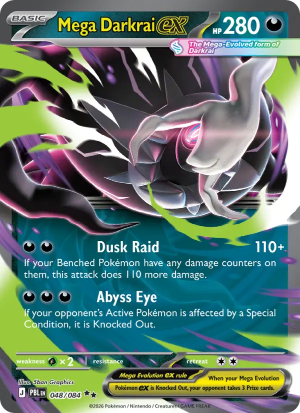 Mega Darkrai ex, Pokémon card
