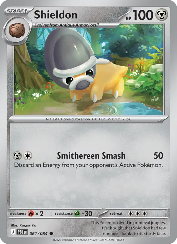 Shieldon, Pokémon card