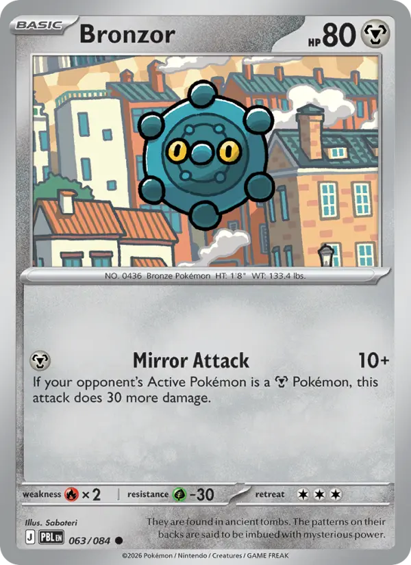 Bronzor, Pokémon card