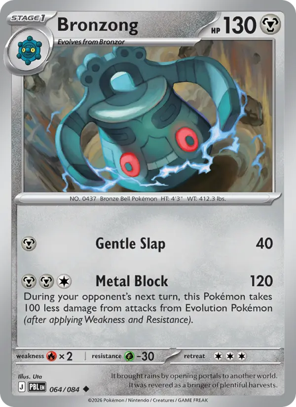 Bronzong, Pokémon card