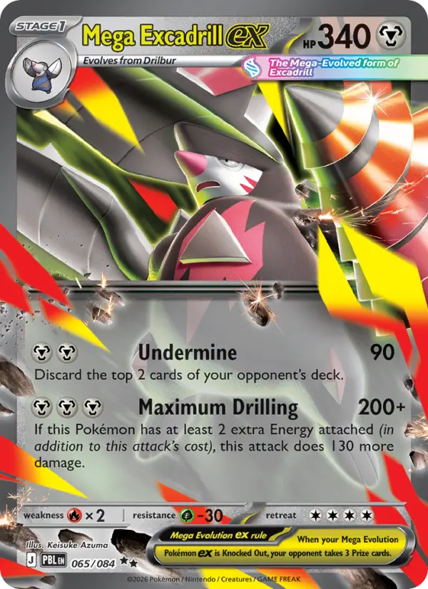Mega Excadrill ex, Pokémon card