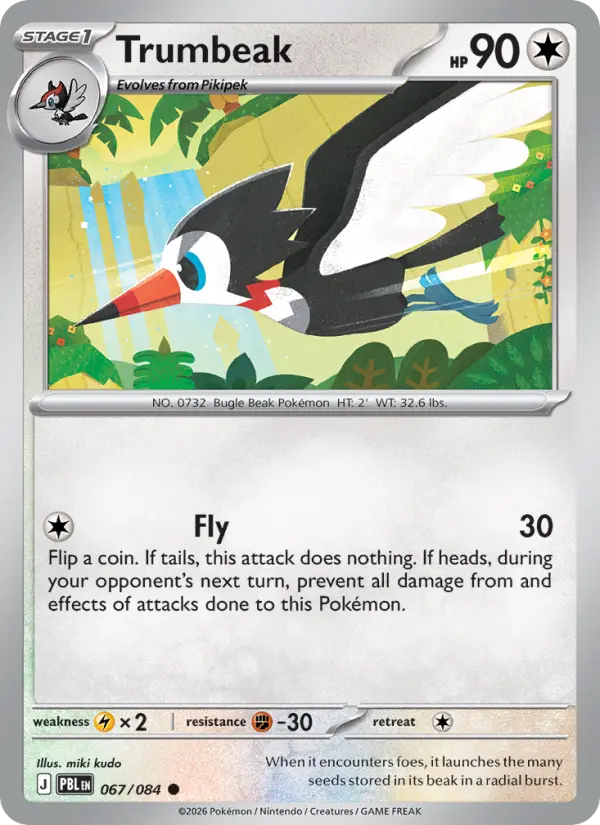 Trumbeak, Pokémon card