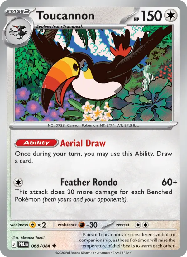 Toucannon, Pokémon card