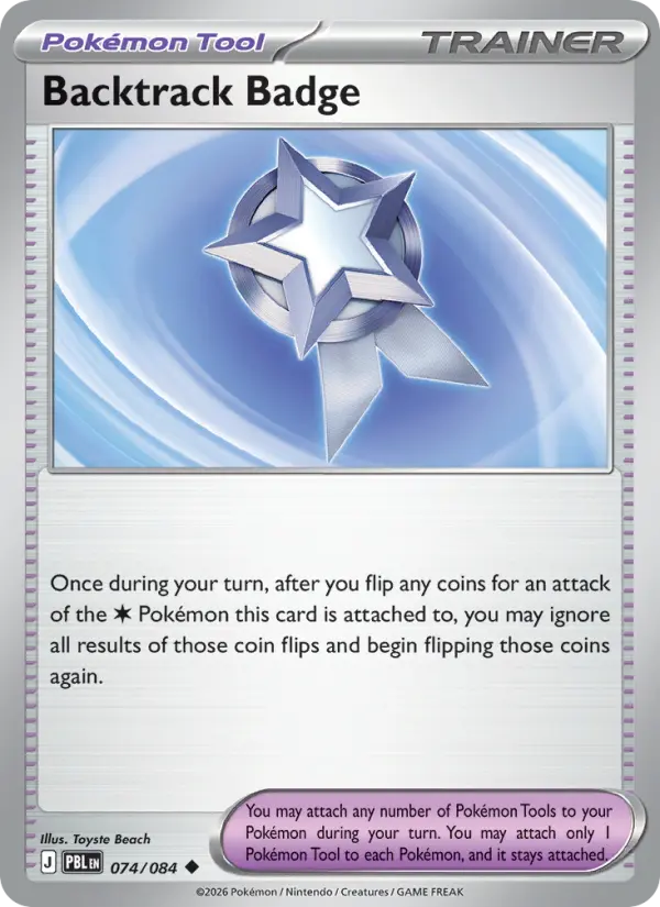 Backtrack Badge, Pokémon card