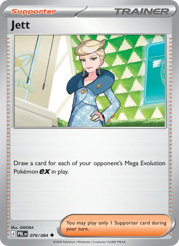 Jett, Pokémon card
