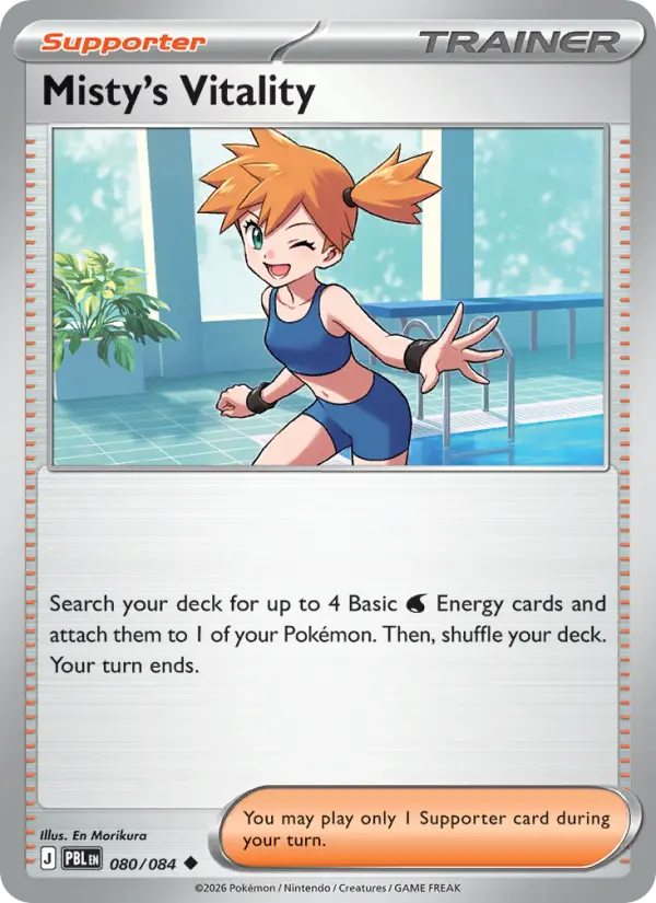 Misty's Vitality, Pokémon card