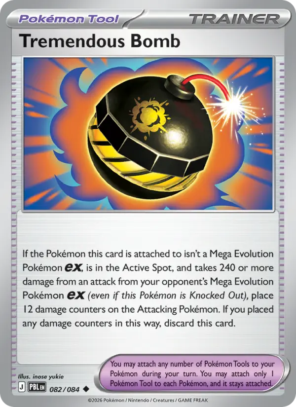Tremendous Bomb, Pokémon card