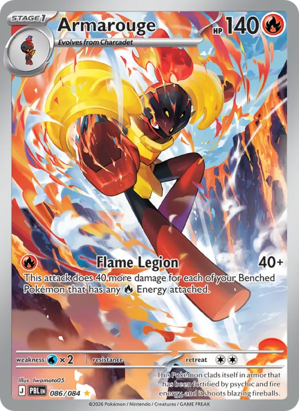Armarouge, Pokémon card