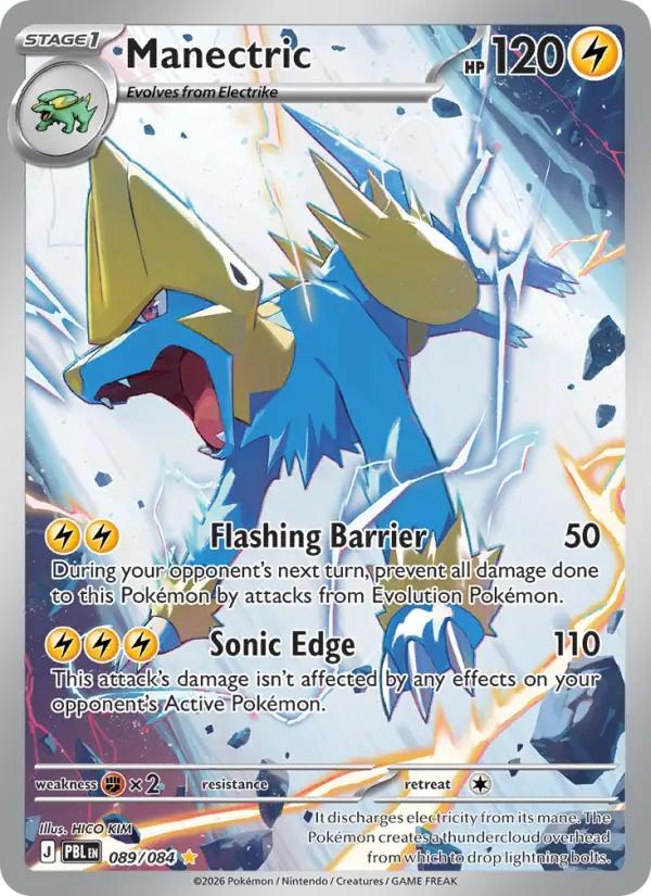 Manectric, Pokémon card