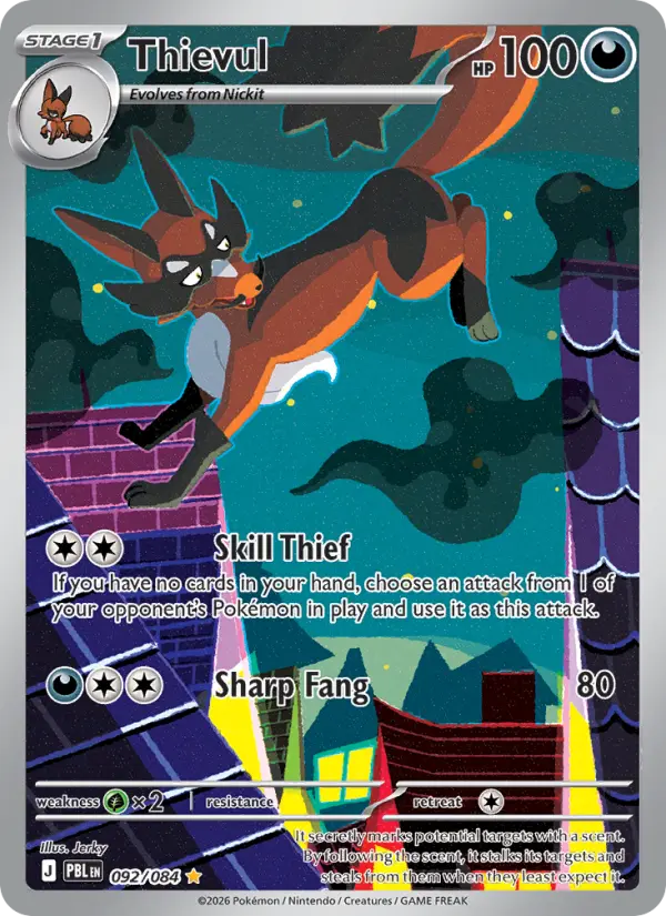 Thievul, Pokémon card