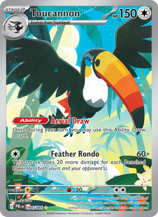 Toucannon, Pokémon card