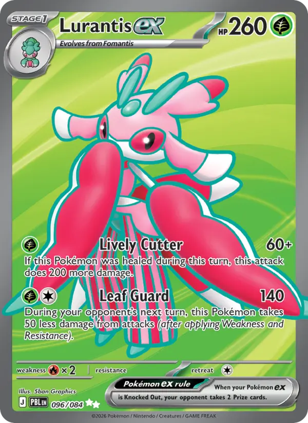 Lurantis ex, Pokémon card