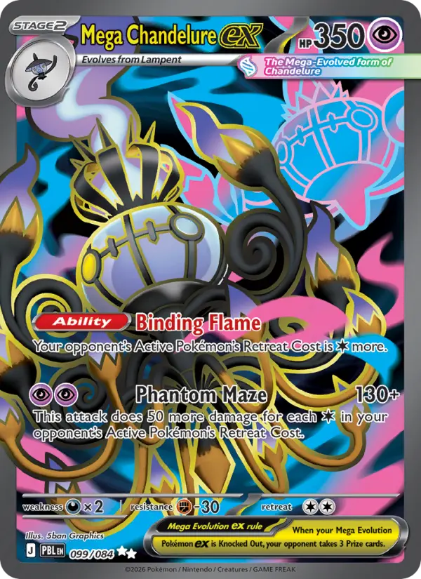 Mega Chandelure ex, Pokémon card