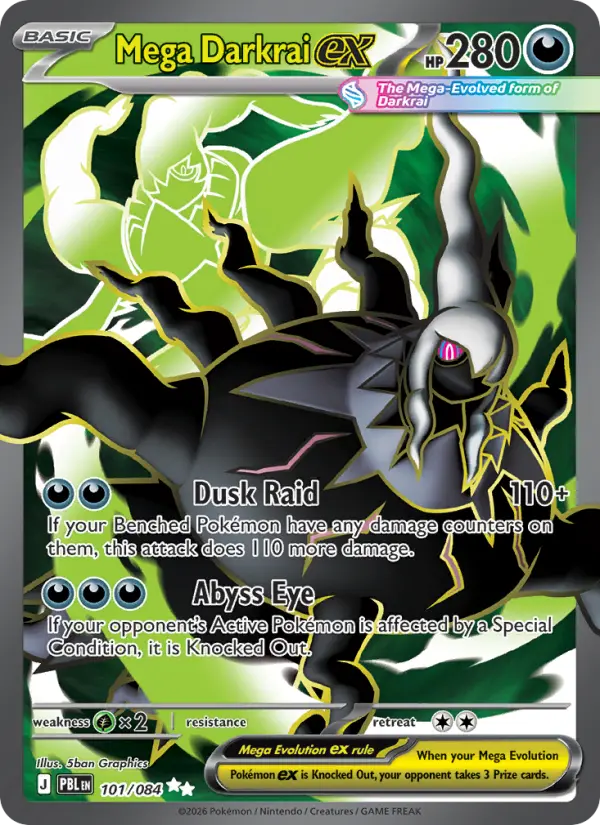 Mega Darkrai ex, Pokémon card