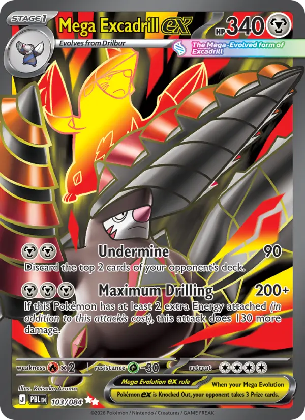 Mega Excadrill ex, Pokémon card