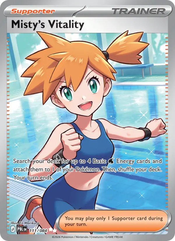Misty's Vitality, Pokémon card
