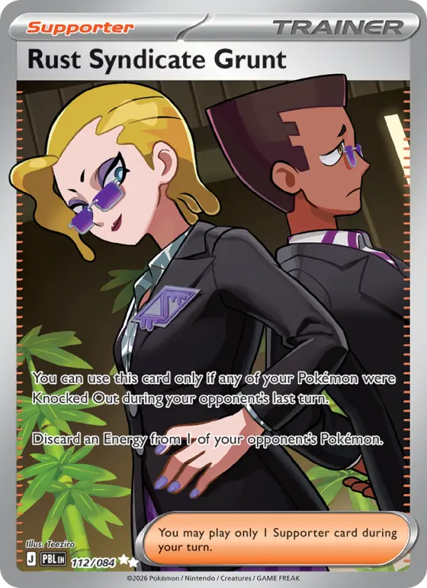 Rust Syndicate Grunt, Pokémon card